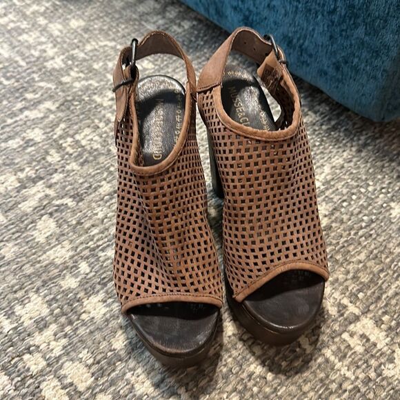 Musse & Cloud Leather Platform Sandals Sz. 40 - Picture 4 of 10